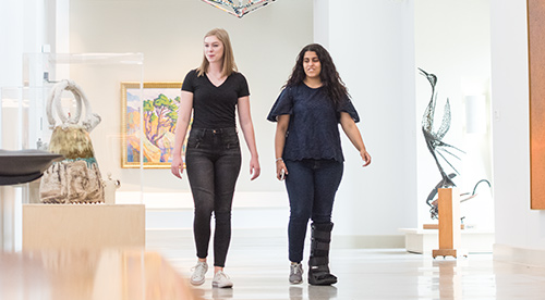 Students on campus