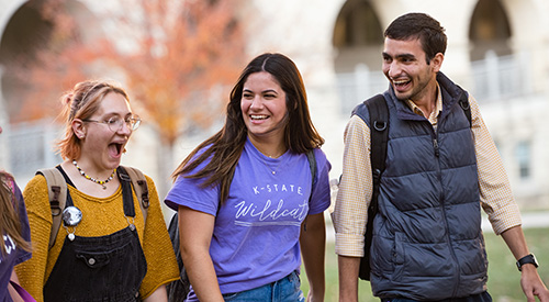 Students on Manhattan campus